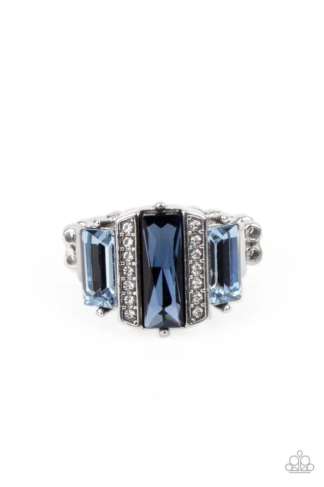 Paparazzi Ring ~ A GLITZY Verdict - Blue