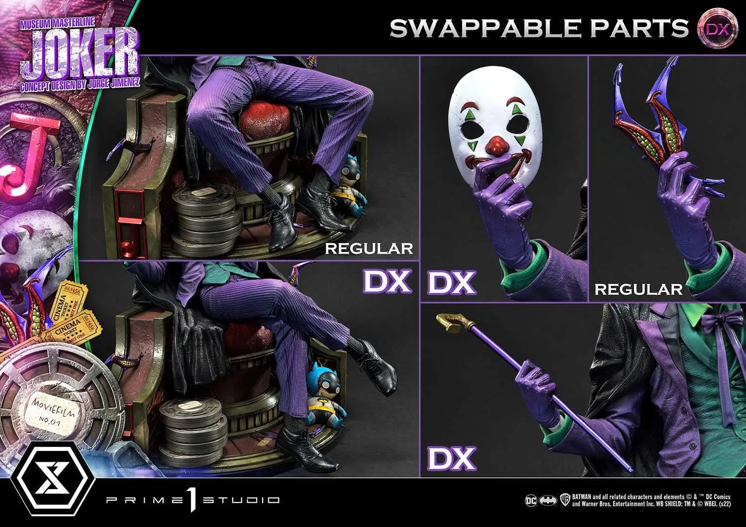 PRE-ORDER: Prime 1 Studio Museum Masterline Batman (Comics) The Joker (Concept Design by Jorge Jimenez) 1/3 Scale DX Bonus Version Statue