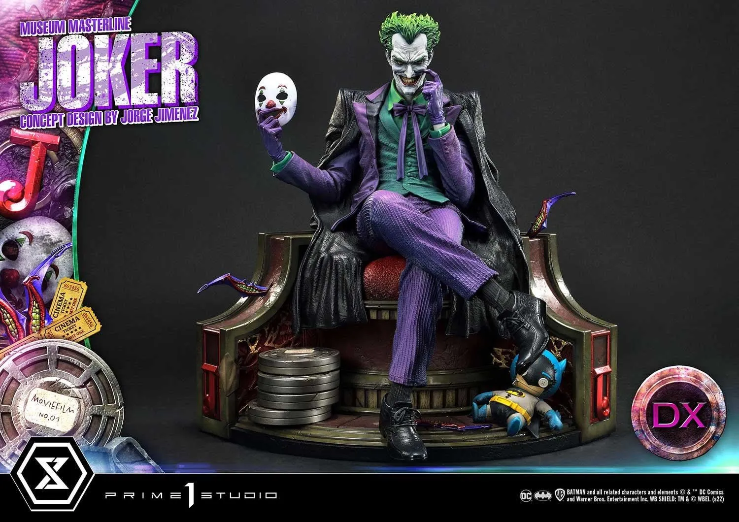 PRE-ORDER: Prime 1 Studio Museum Masterline Batman (Comics) The Joker (Concept Design by Jorge Jimenez) 1/3 Scale DX Bonus Version Statue