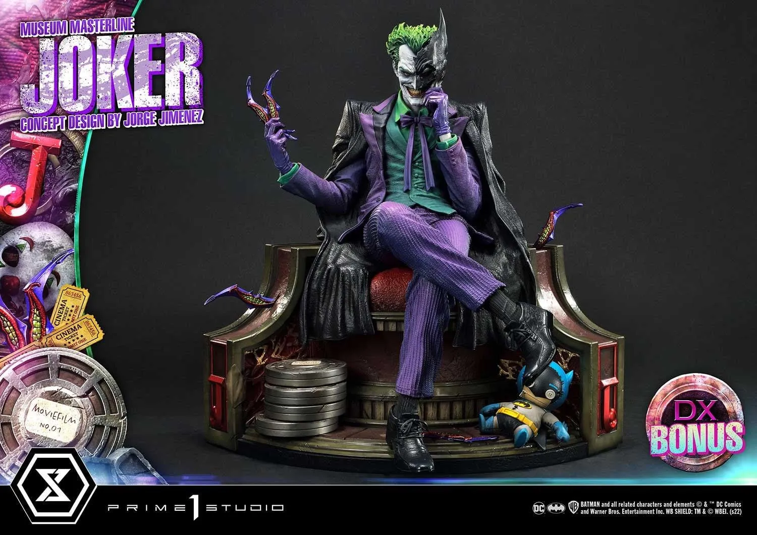 PRE-ORDER: Prime 1 Studio Museum Masterline Batman (Comics) The Joker (Concept Design by Jorge Jimenez) 1/3 Scale DX Bonus Version Statue