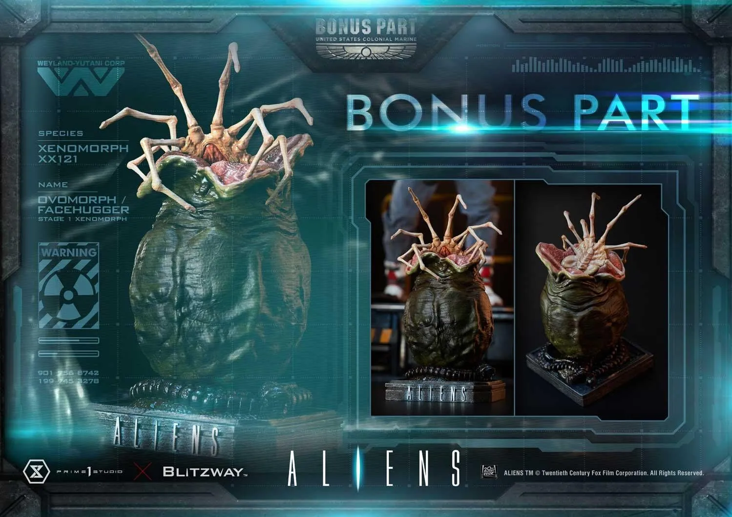 PRE-ORDER: Prime 1 Studio X Blitzway Ultimate Premium Masterline Aliens2 (Film) Ellen Ripley Bonus Version 1/4 Scale Statue