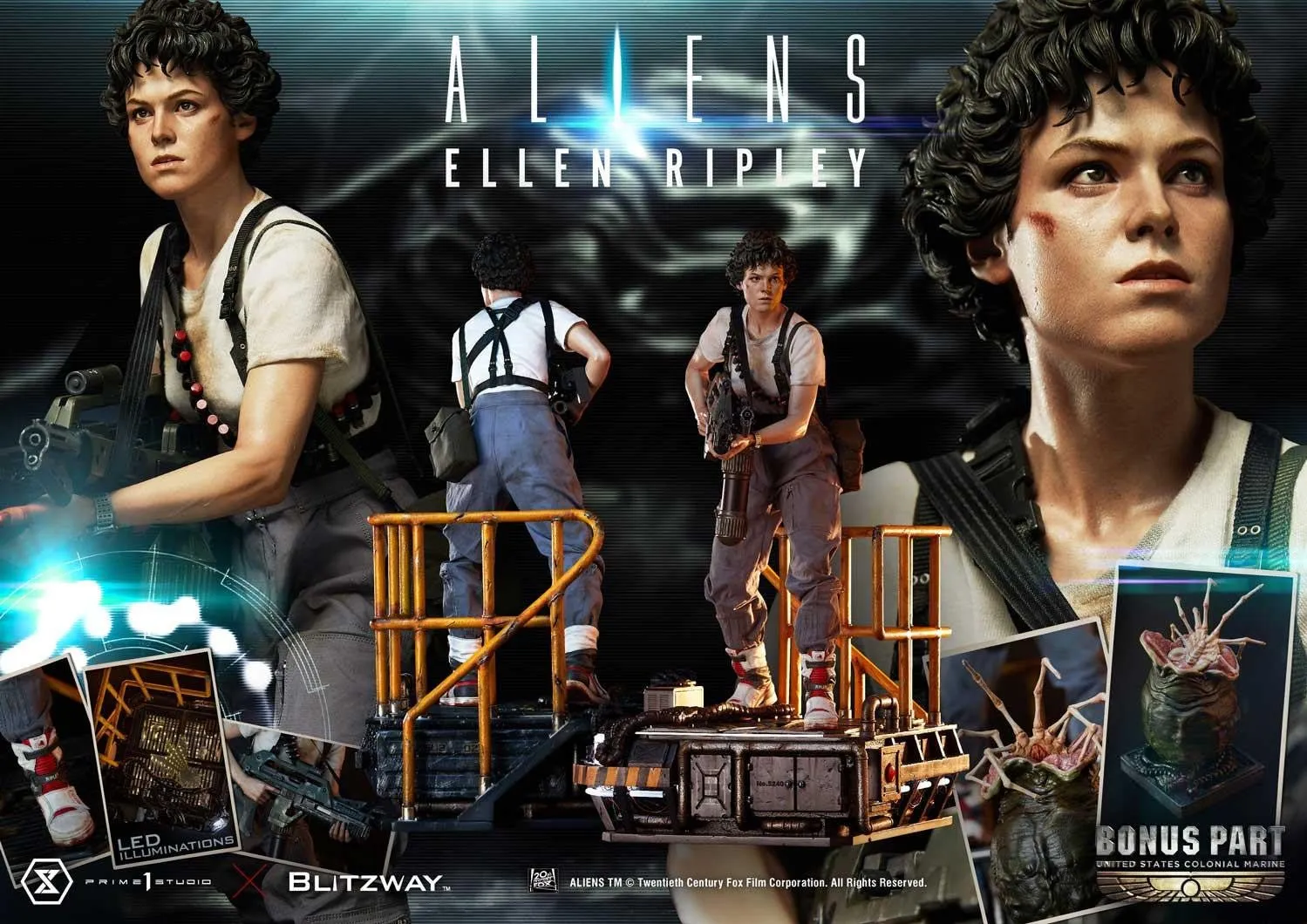 PRE-ORDER: Prime 1 Studio X Blitzway Ultimate Premium Masterline Aliens2 (Film) Ellen Ripley Bonus Version 1/4 Scale Statue
