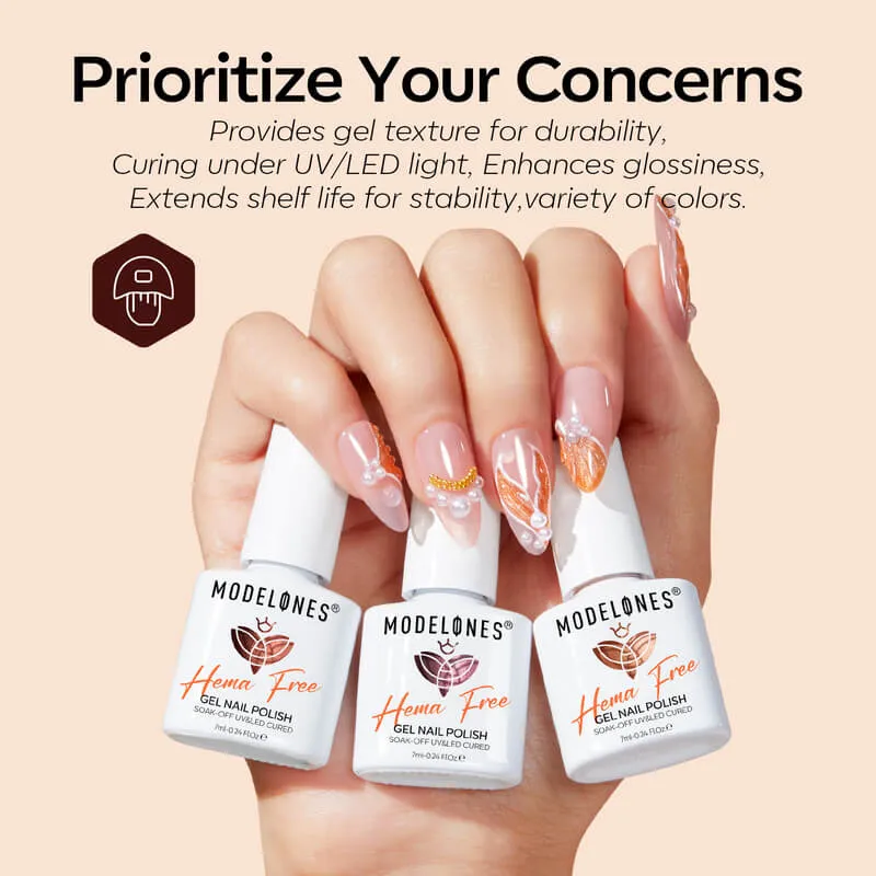 Psychedelic Pearl - Hema-Free 6 Colors Gel Nail Polish Set 7ml