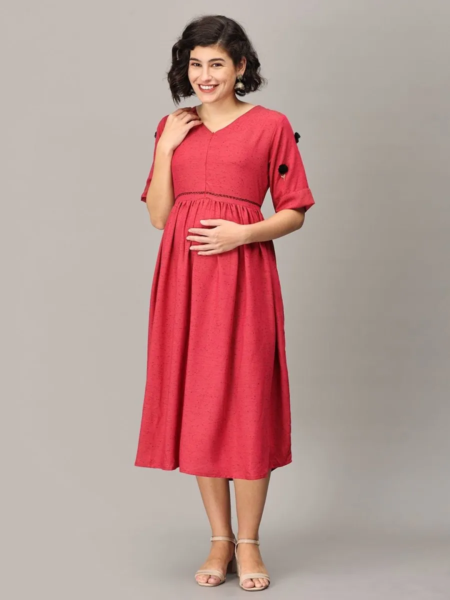 Rodeo Rose Maternity And Nursing Kurti Dress