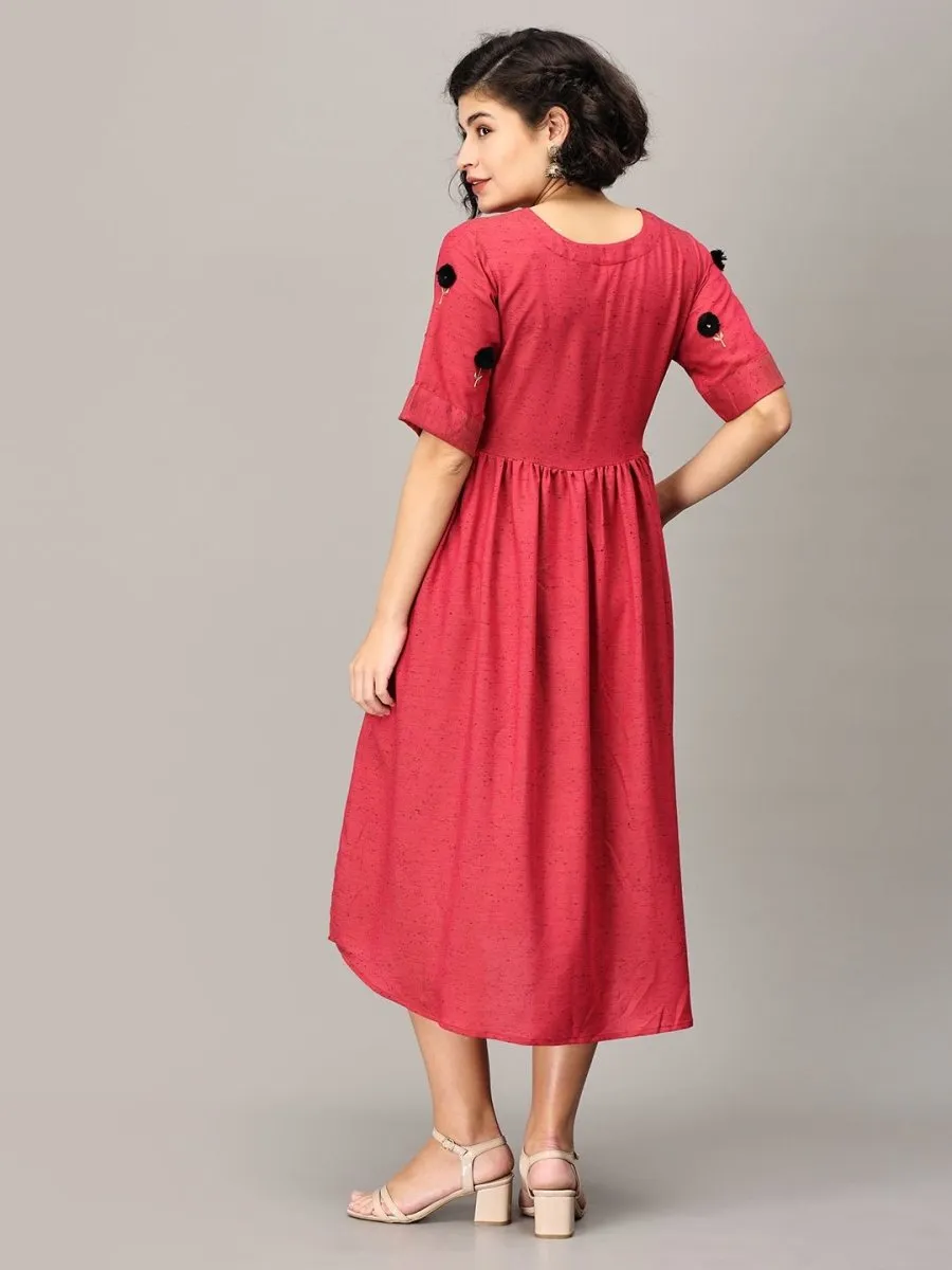 Rodeo Rose Maternity And Nursing Kurti Dress