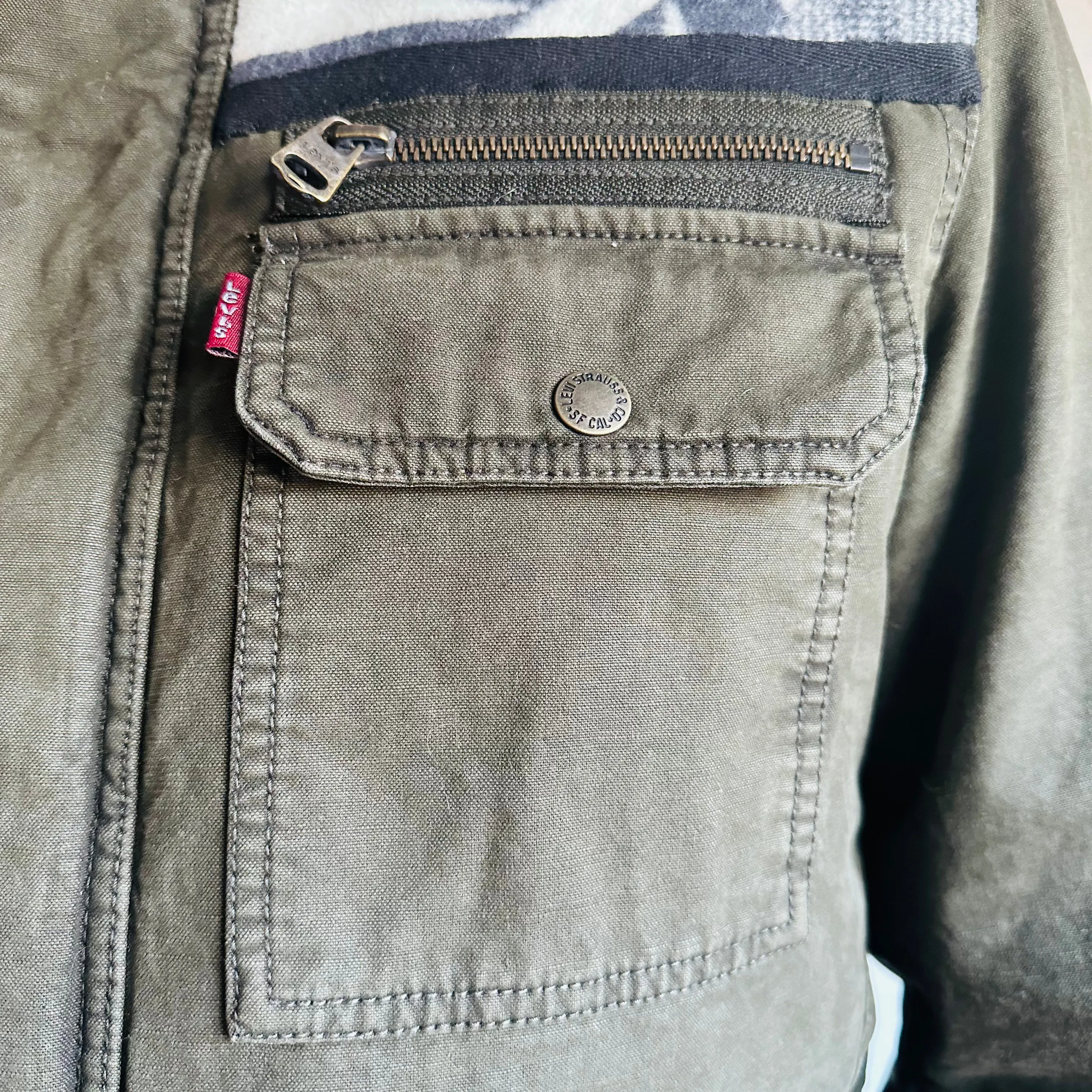 SDCV ORIGINAL PENDLETON WOOL PATCH JACKET // SIZE MEDIUM/LARGE