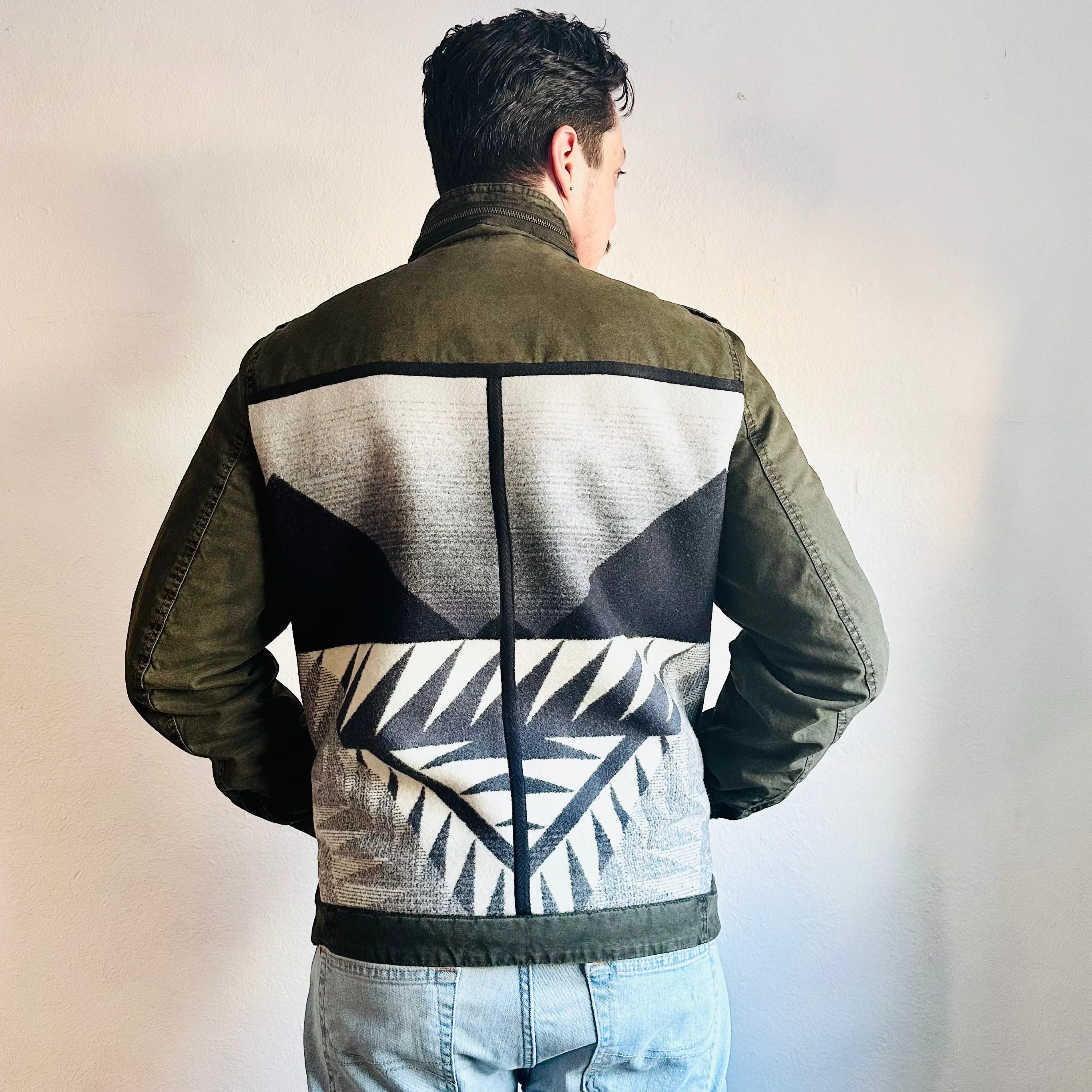 SDCV ORIGINAL PENDLETON WOOL PATCH JACKET // SIZE MEDIUM/LARGE