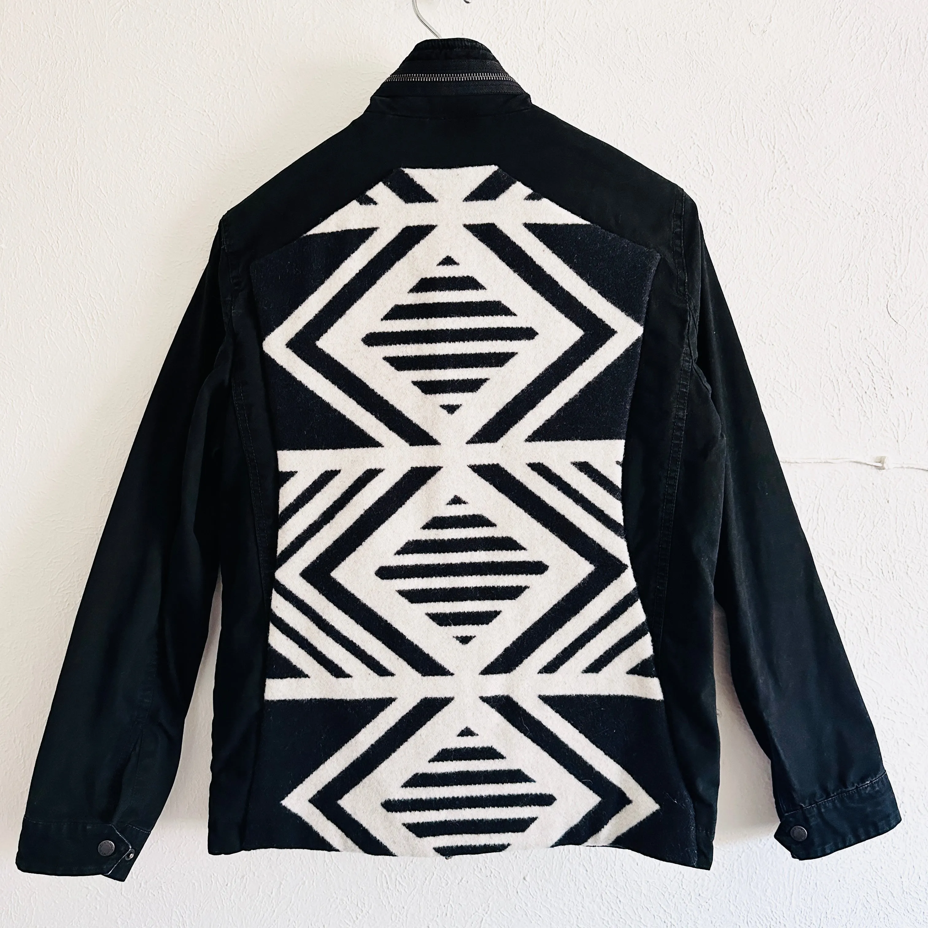 SDCV ORIGINAL PENDLETON WOOL PATCH MENS JACKET // SIZE SMALL
