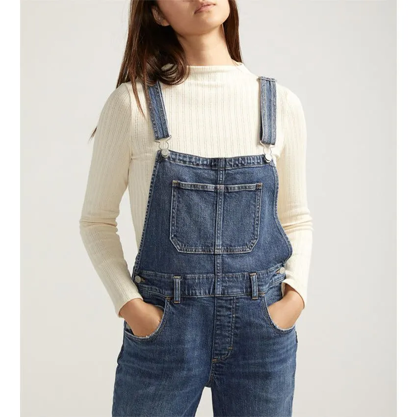 Silver Baggy Overall Indigo