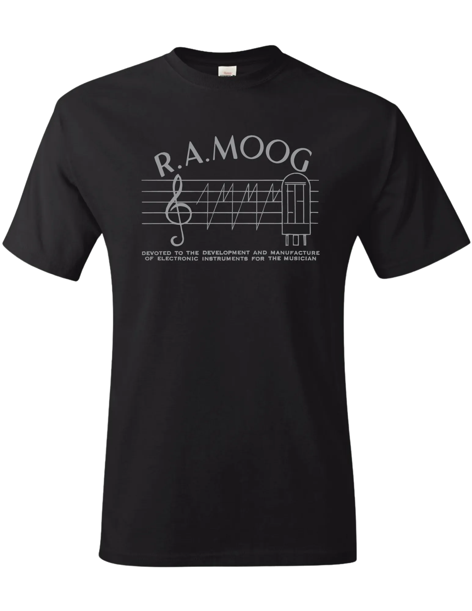 T-shirt: R.A. Moog - Black - Unisex
