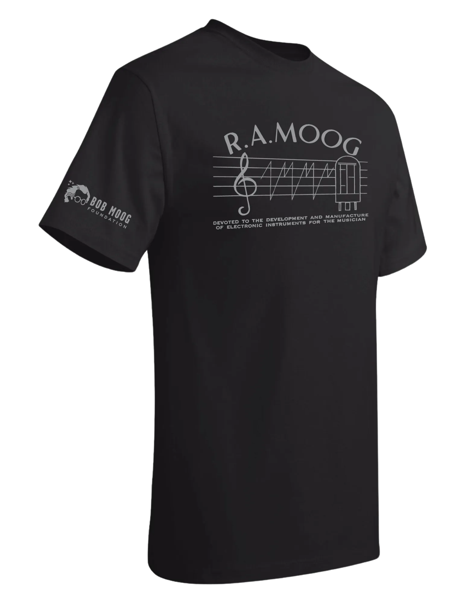 T-shirt: R.A. Moog - Black - Unisex