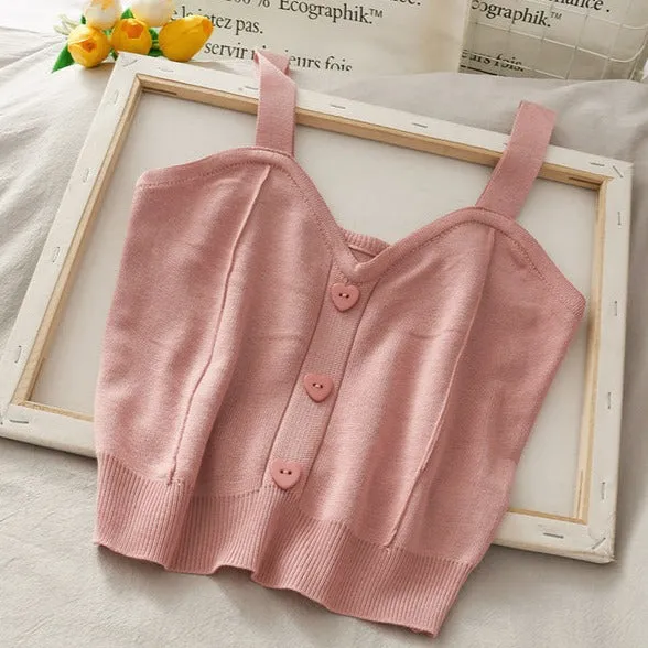 TEEK - Diary Crop Sweater Tank