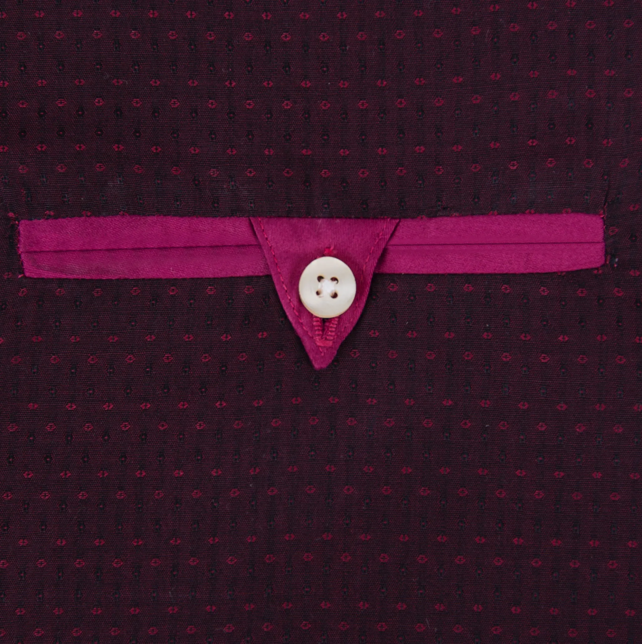 Two Tone Burgundy & Pink Dot Weave Men's Shirt